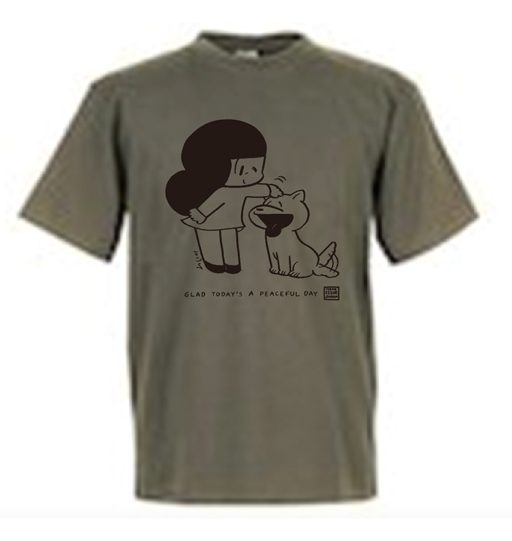 15周年記念コラボTシャツ:オリーブ(ユニセックス)