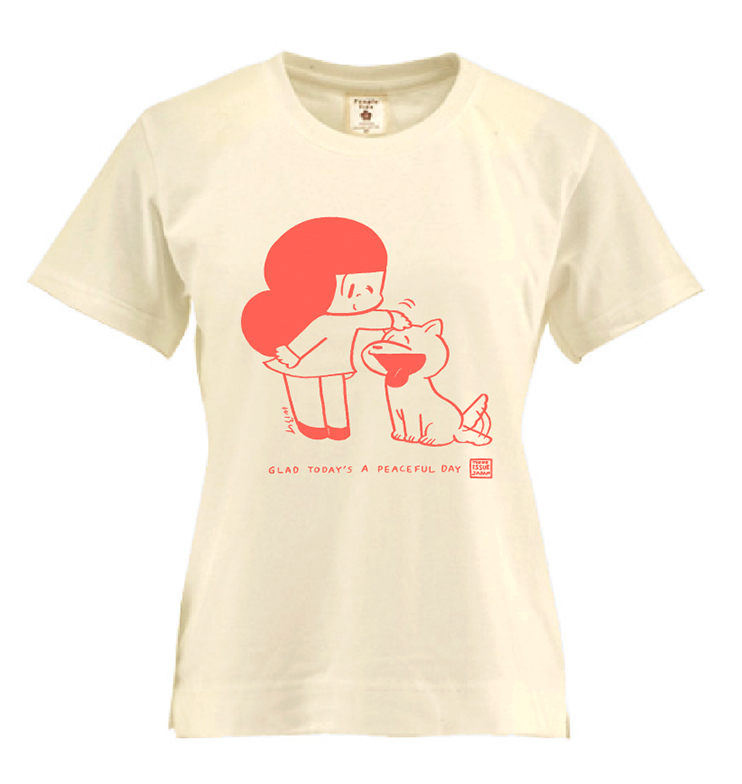 15周年記念コラボTシャツ:生成り(レディース)